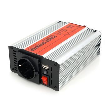 Інвертор напруги RITAR RSX-500, 12V/220V, 500W з апроксимованою синусоїдою, 1xShuko, 1xUSB, клемні дроти, BOX, Q20 DRQ-INV-426156 фото
