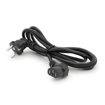 Кабель живлення Schuko кутовий PC-186A CEE7 / 17-C13, 1.8M, 0.75mm, євровилках під 90 градусів, OEM Q25 / 200 DRQ-CBL-279560 фото