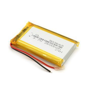 Літій-полімерний акумулятор 9*36*65mm (Li-ion 3.7В 2600мА&middot;год) DRQ-GPS-644008 фото