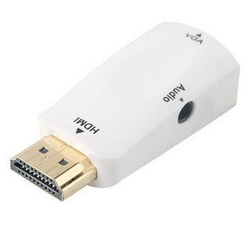 Конвертер-адаптер HDMI (тато) на VGA (мама), White, CristalBox DRQ-CBL-623588 фото