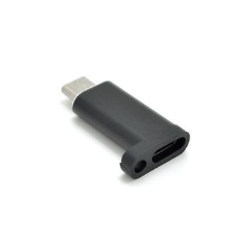 Перехідник VEGGIEG TC-102 Type-C(Female) - Micro-USB(Male), Black DRQ-ADP-518134 фото