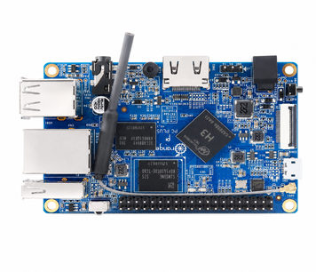 Одноплатний комп'ютер Orange Pi PC Plus, мікрофон, Wi-Fi, LAN, HDMI, 1GB-RAM блок живлення 5V 3A DRQ-ADP-223288 фото