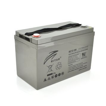 Акумуляторна батарея AGM RITAR DC12-100, 12V 100Ah DRQ-SPP-724702 фото