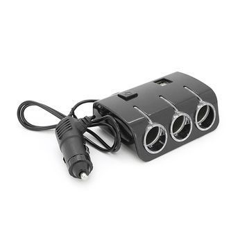 АЗП розгалужувач WEIFENG, 12V-3 * 12V + 2 * USB, Black, Blister DRQ-CON-089322 фото