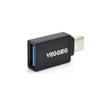 Перехідник VEGGIEG OT-B USB3.0(AF) OTG => Type-C(M), Black DRQ-ADP-822702 фото